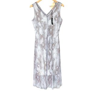 NWT T Tahari Snakeskin A-Line Dress Size S